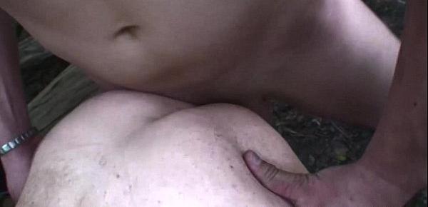  Redhead Mature Forest Fuck With Two Dicks